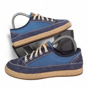 Clarks Collection Azella Prosper Espadrille Casual Sneakers Blue 13291 Women's 7